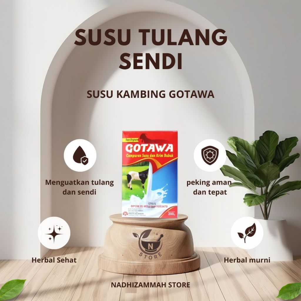 

Susu Tulang Dan Sendi Susu Kambing Gotawa Makkata Orang Tua Lansia Remaja 200 Gr Bpom