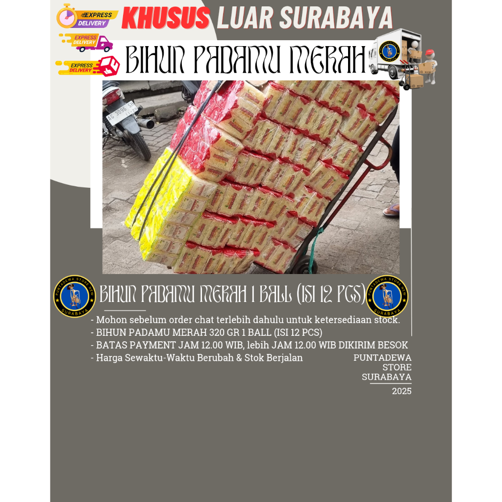 

Bihun Padamu Merah I Ball (ISI 12 PCS)