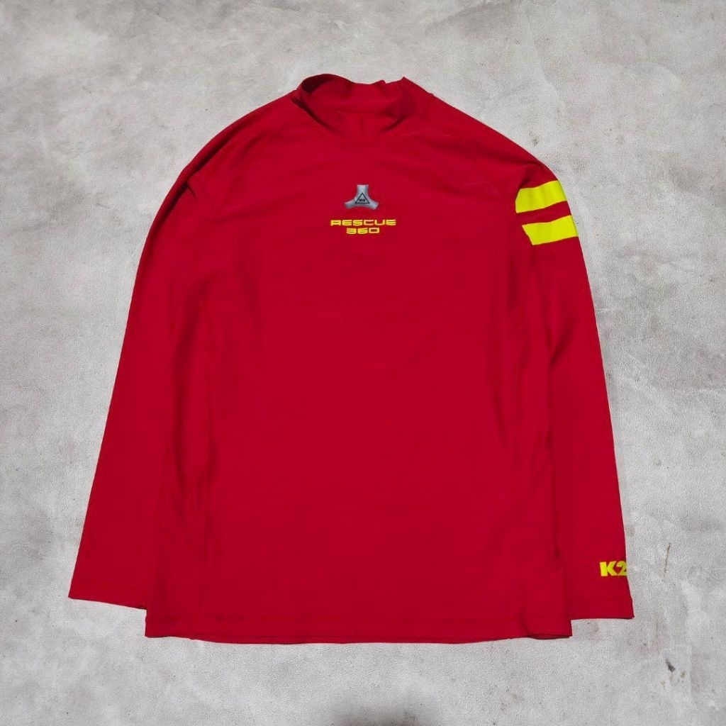 kaos outdoor hiking Gunung rescue 360 K2 merah