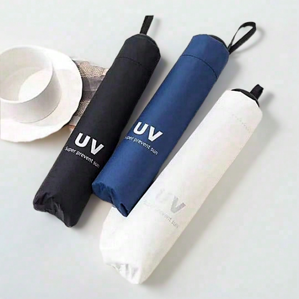 

{TG} Payung Anti UV Sinar Matahari Payung Lipat Polos Anti Air Anti Panas Korea Style