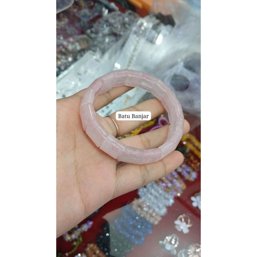 gelang batu akik motif kotak