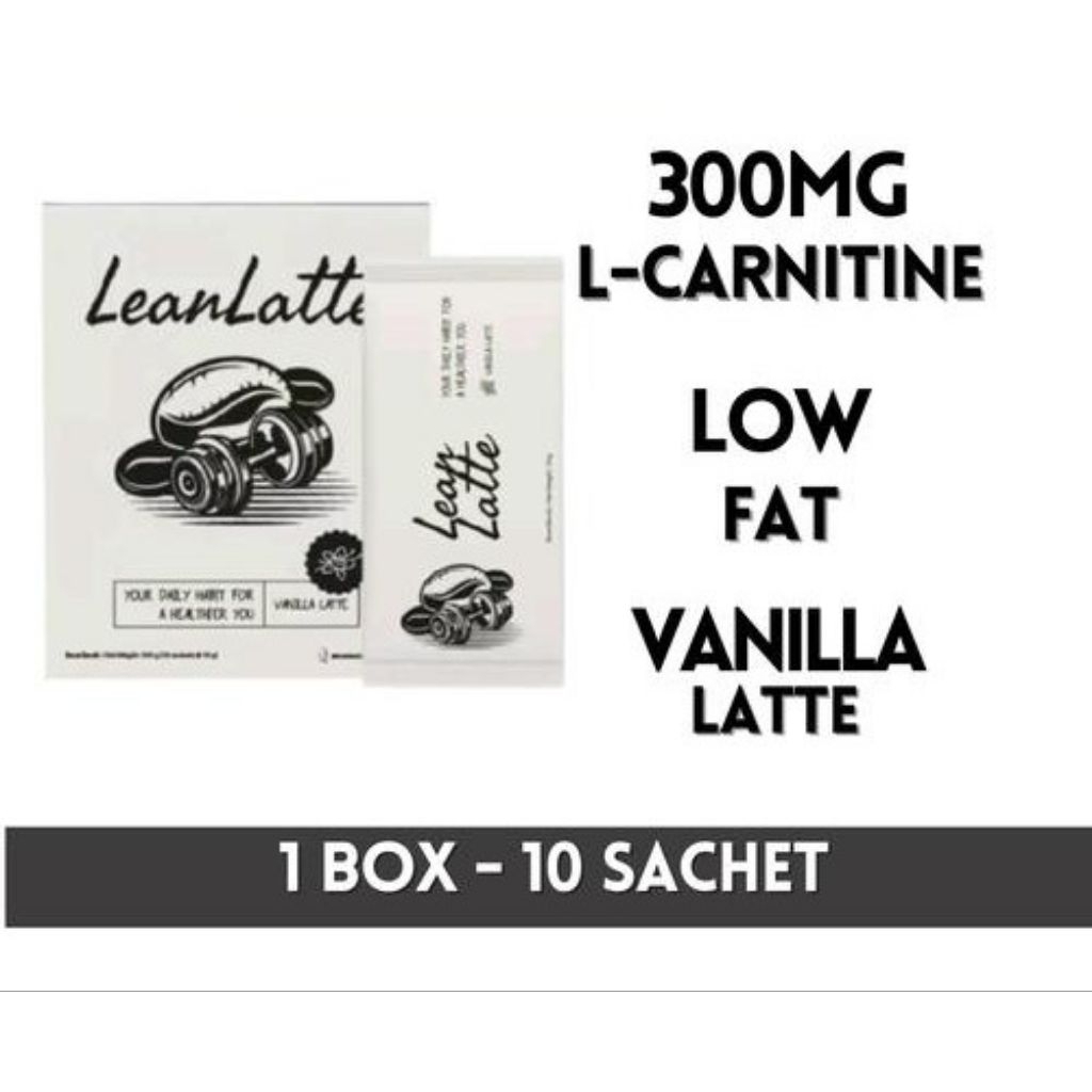 

Lean Latte Kopi Fat Burner + L Carnitine 1 Box 10 Sachet Coffe Diet