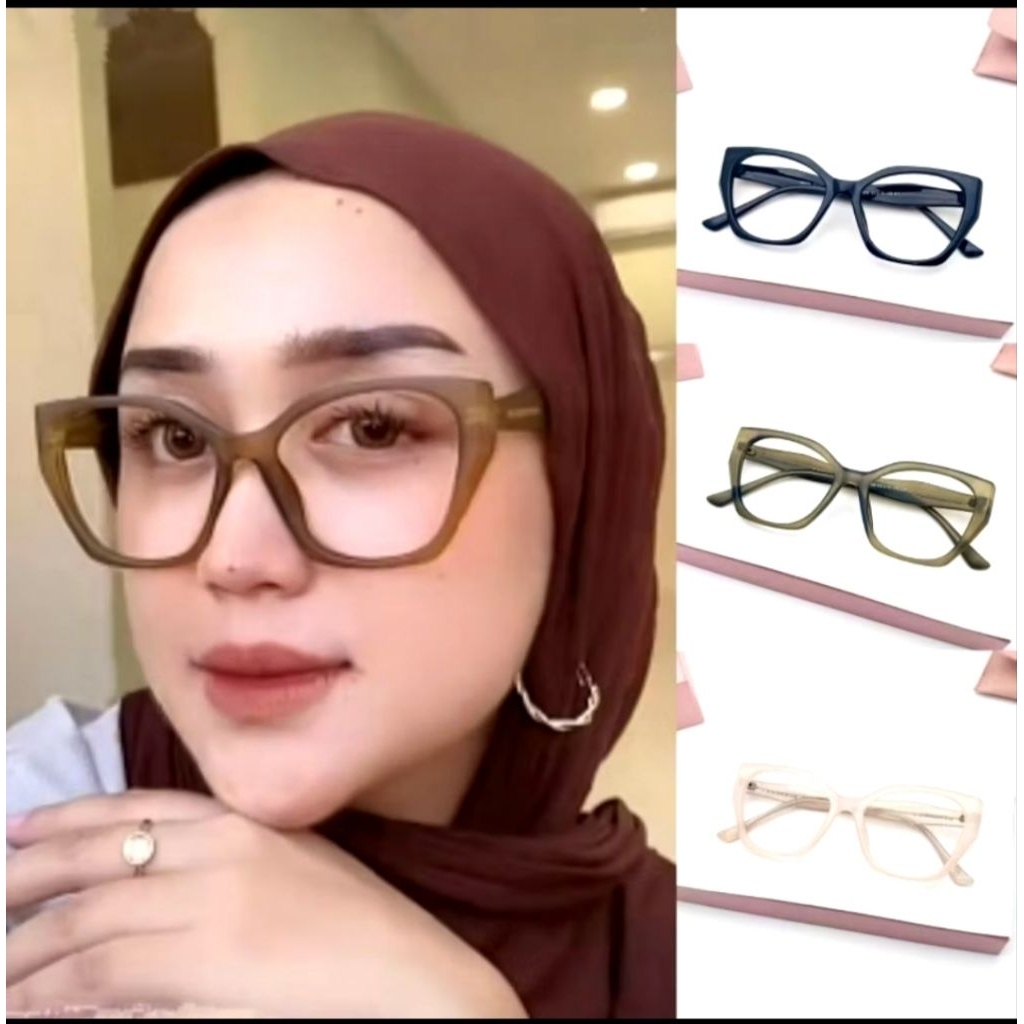 frame kacamata NAURA 5209 bisa request normal dan minus . cyl .plus