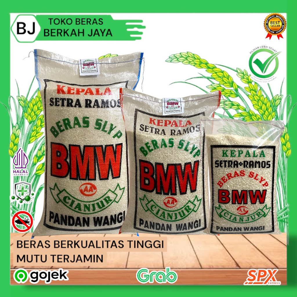 

Beras BMW Cianjur 3kg 5Kg 10Kg 20Kg