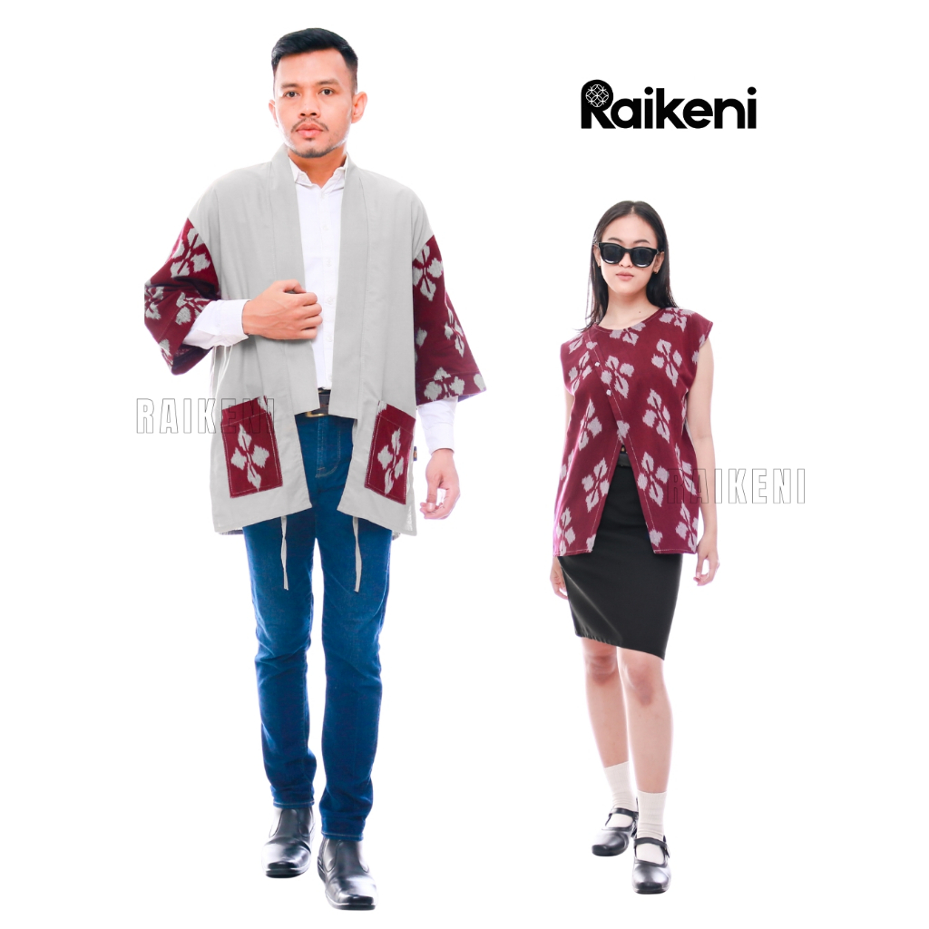 RAIKENI BUENO Set | READY STOCK | Couple Batik Tenun Wedding Nikahan Prewed | Baju Couple Undangan