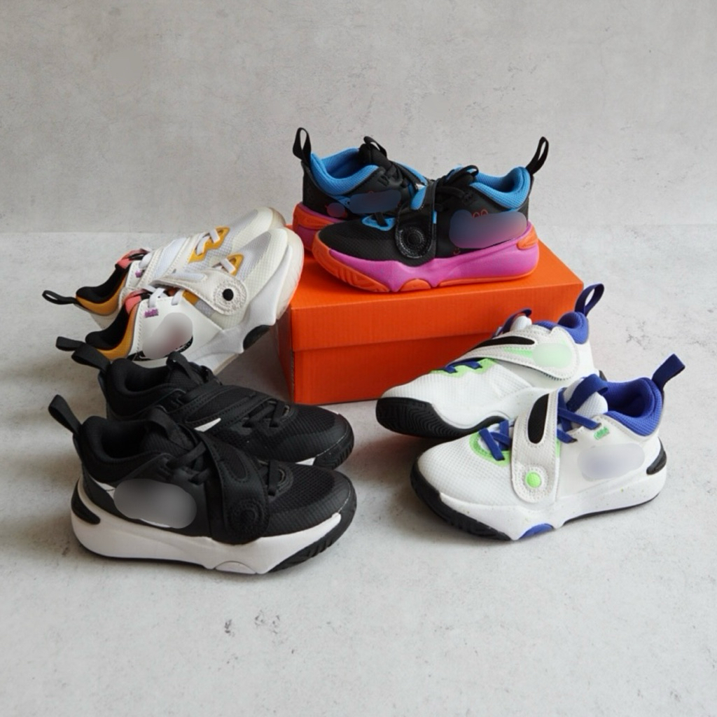 Team Hustle D 11 N*Kids Shoes | size 27-37,5 | black white yellow blue pink | sepatu basket olah rag
