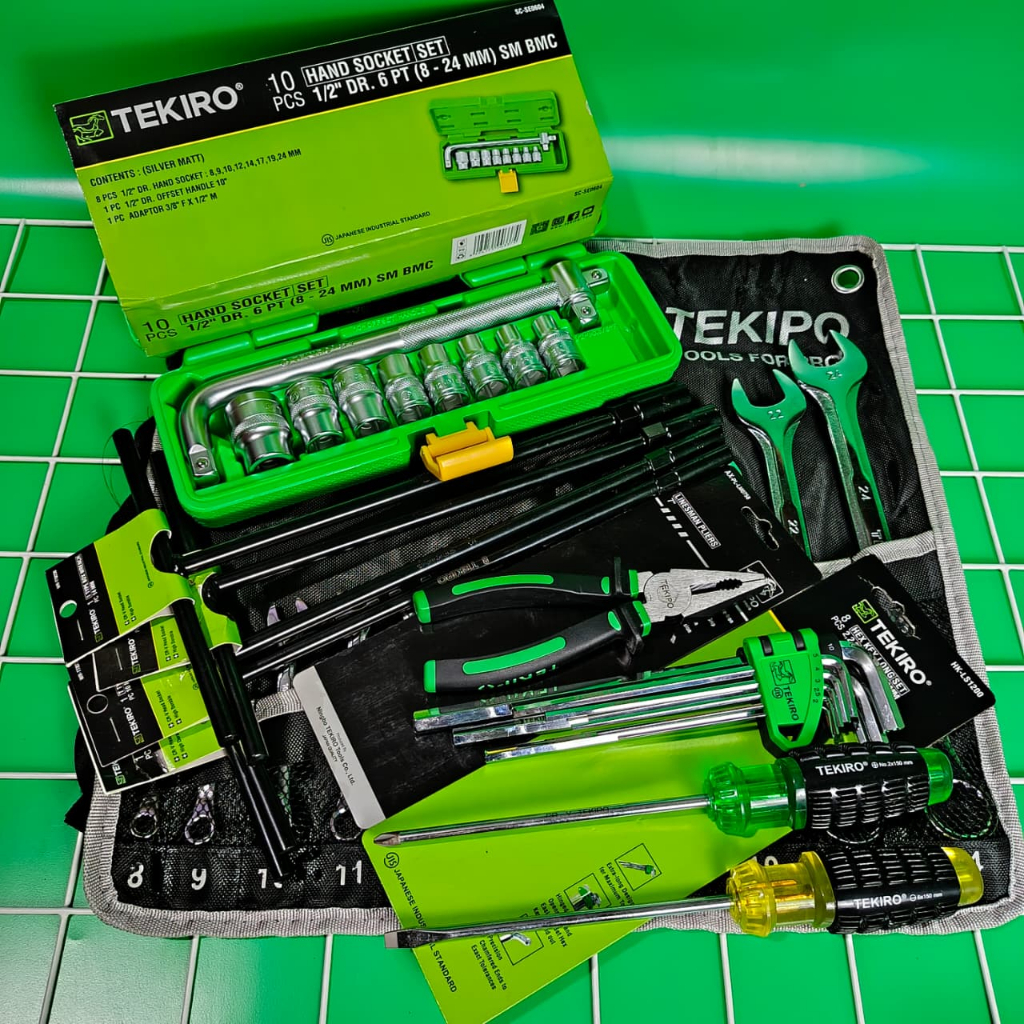 Kunci Bengkel Tekiro Set / Kunci Lengkap full set / Alat Bengkel Murah / Tools / Peralatan Bengkel