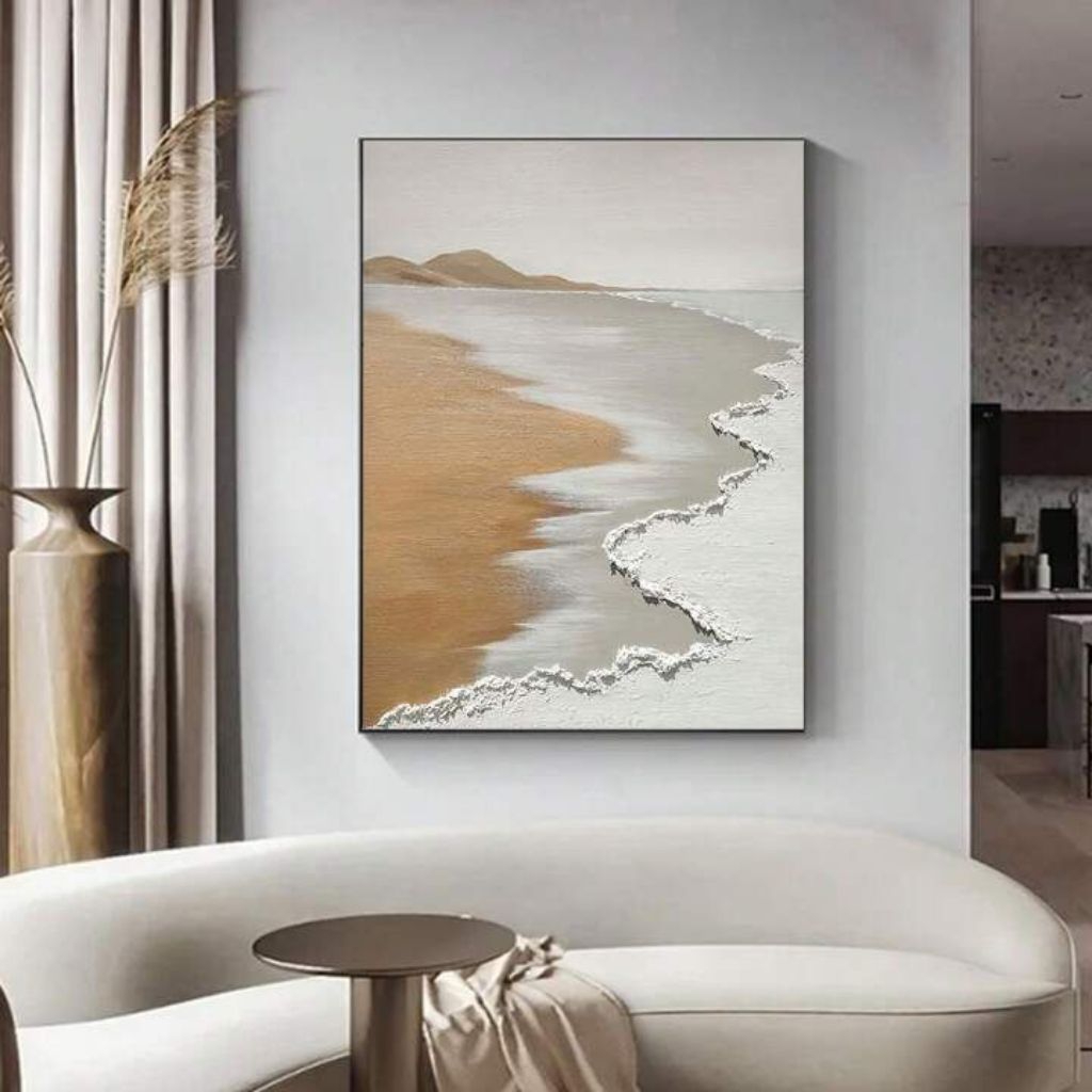 Lukisan abstrak lukisan pemandangan laut seni tangan Annugrah Art