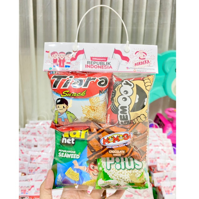 

Ready Snack tenteng 17 agustusan merdeka dirgahayu indonesia ulang tahun