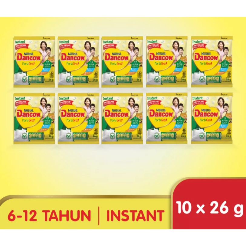 

Dancow Renceng Fortigro dan Coklat DANCOW Instant Fortigro SICh (10x26g)