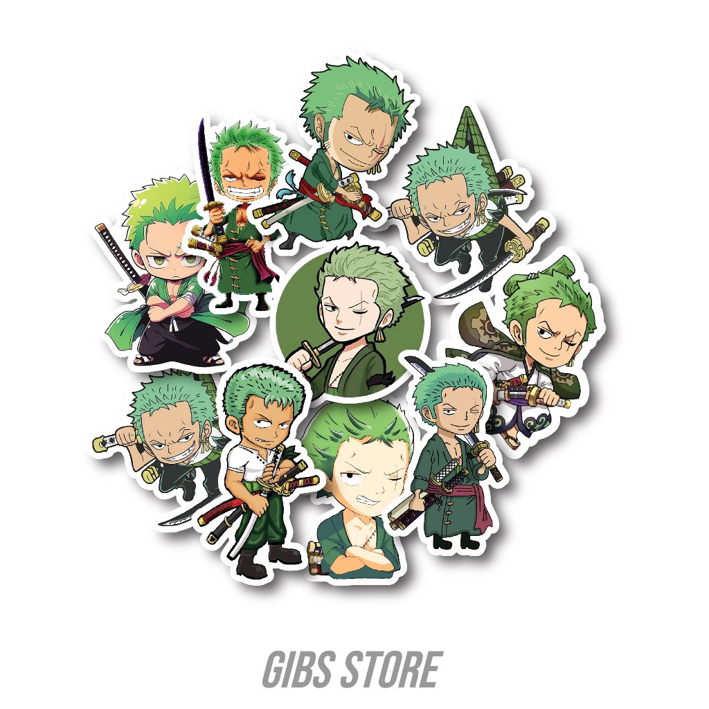 

STICKER SATUAN ONE PIECE RORONOA ZORO (SUDAH TERPOTONG BENTUK)