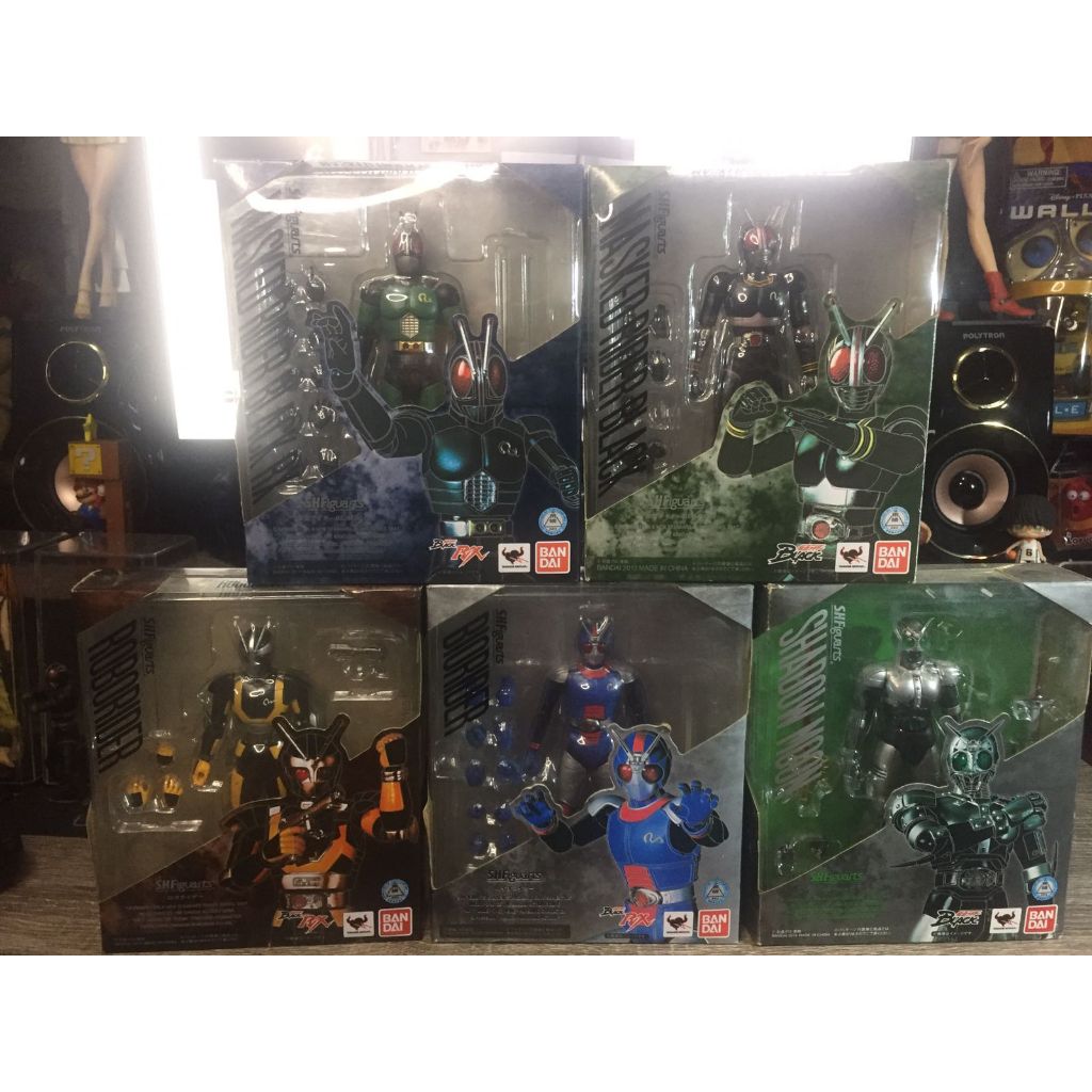 SHF Masked Rider Black, RX, Shadow Moon, Roborider, Biorider ( 1 Set ) Kesatria Baja Hitam, Kamen Ri