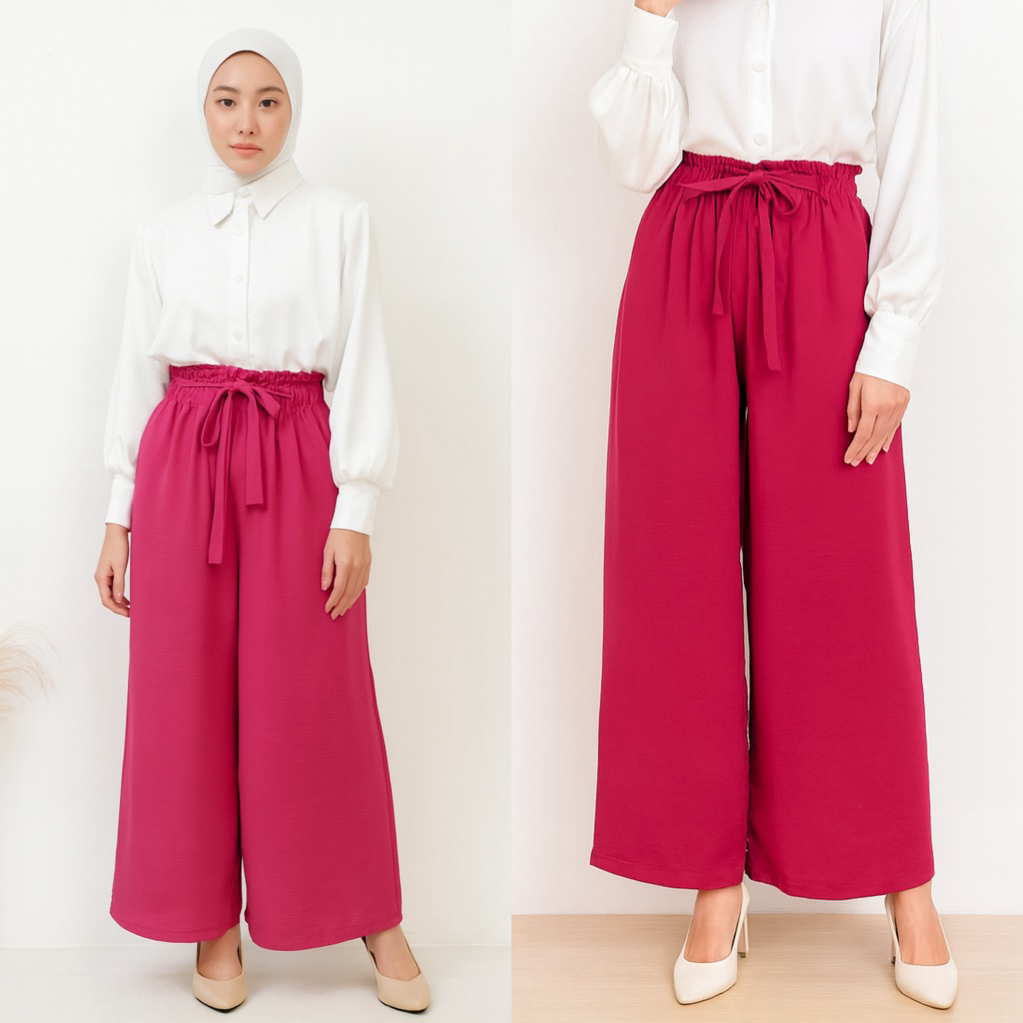 RUBY KULOT CRINCKLE / RUBY HIGHWAIST LOOSE PANTS / CELANA KULOT HIGHWAIST WANITA JUMBO