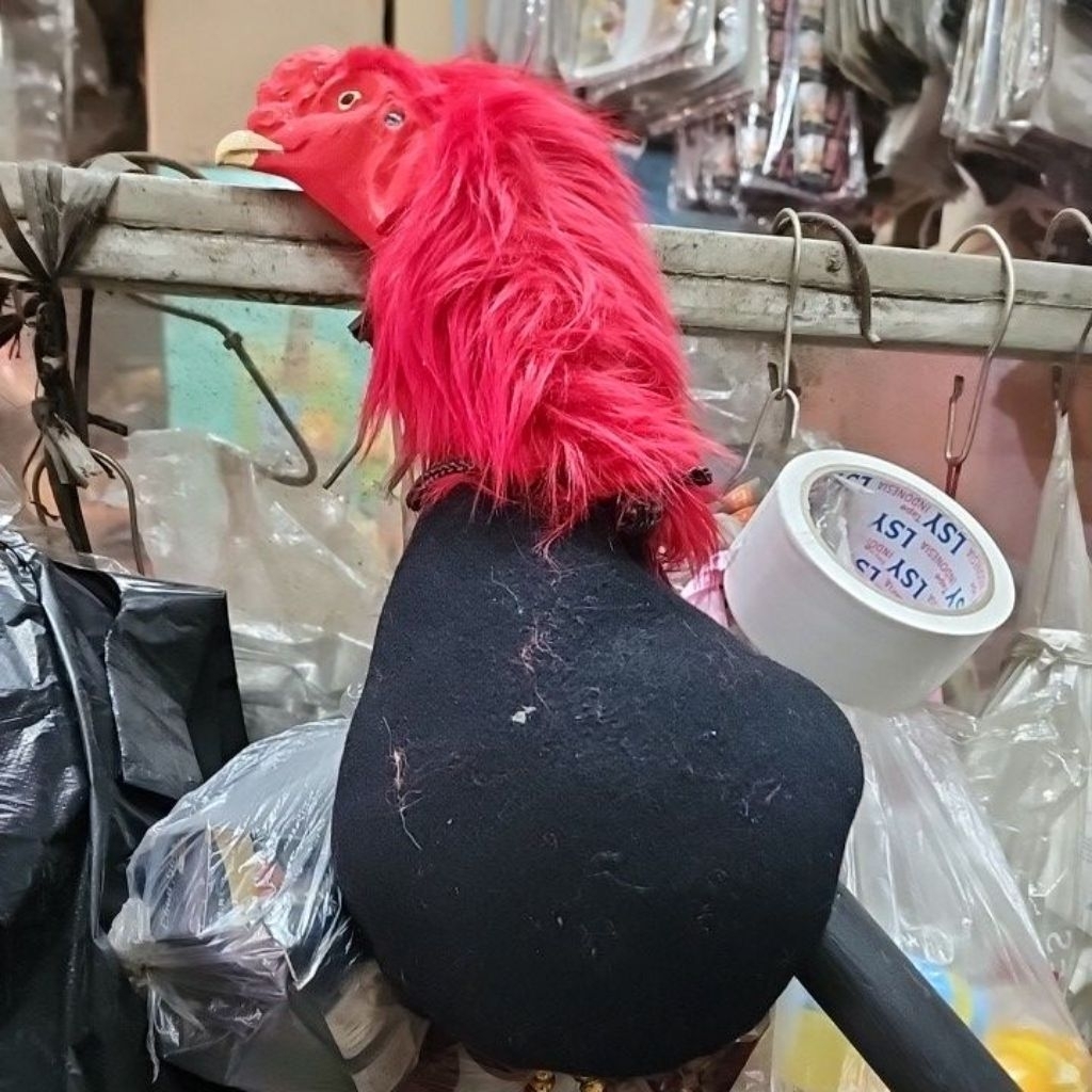 kepala boneka ayam alat latihan ayam siap mental pengganti ayam untulan