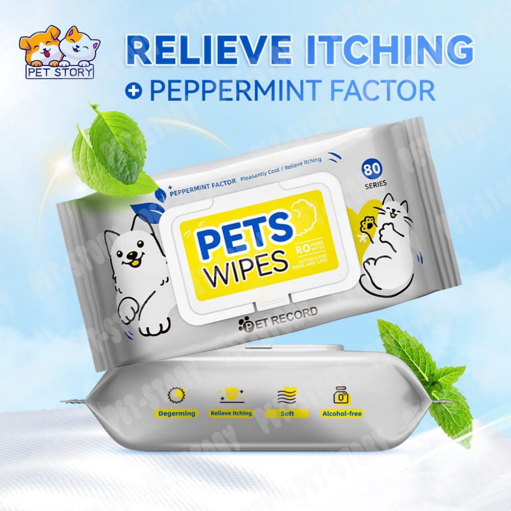 Tisu basah antiseptik kucing & anjing
