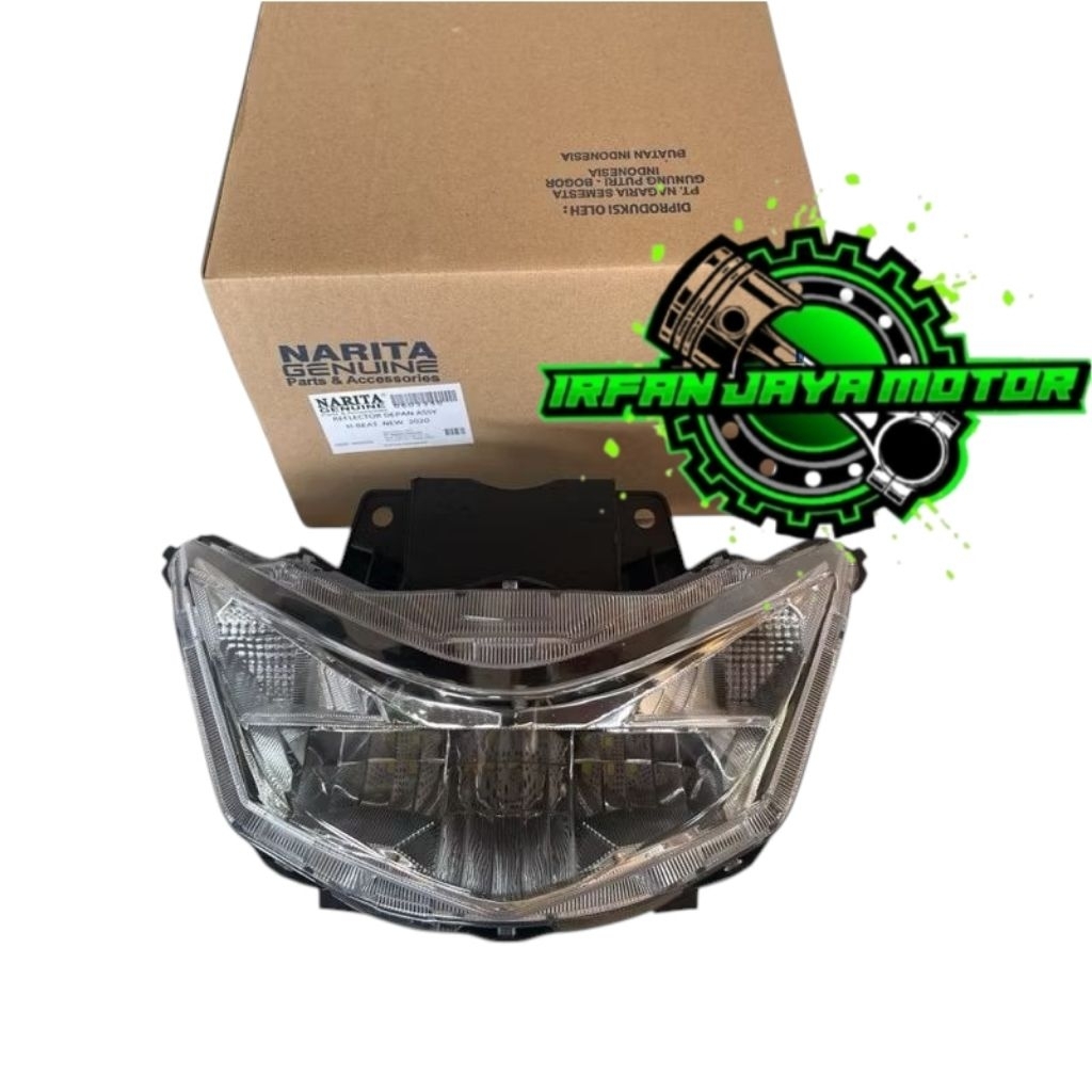 REFLEKTOR LAMPU DEPAN BEAT DELUXE BEAT STREET LED 2020-2021-2022-2023 / SET LAMPU DEPAN BEAT NEW LED