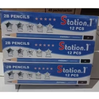 

(12PCS) PENSIL 2B STATION 1 MURAH PENSIL KOMPUTER PENSIL GAMBAR TULIS
