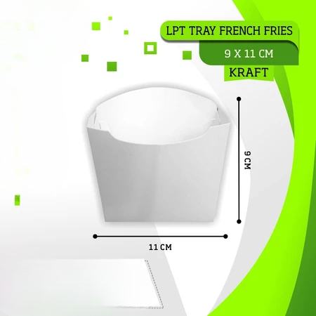 

50 pcs Dus Foodgrade French Fries Kentang goreng Box Putih