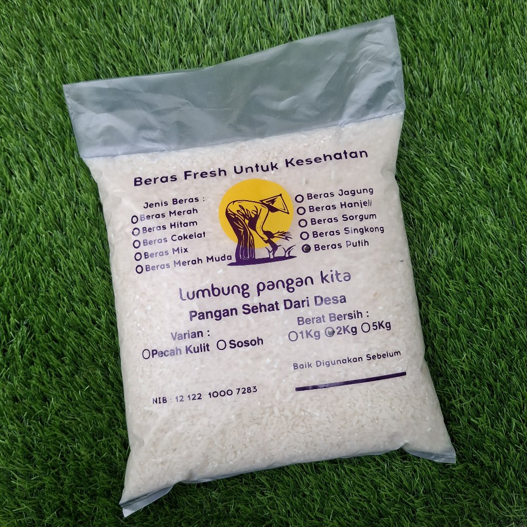 

Beras Putih Lumbung Pangan Enak Empuk dan Pulen I 2kg