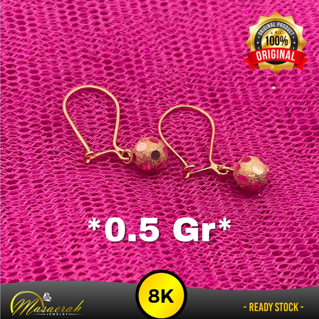 Anting Emas 8K 0.5 Gram 2226