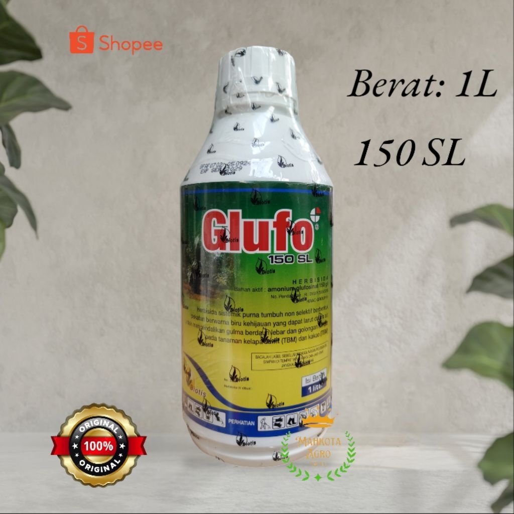 HERBISIDA GLUFO 150 SL 1L OBAT RUMPUT LULANGAN BIOTIS ORIGINAL
