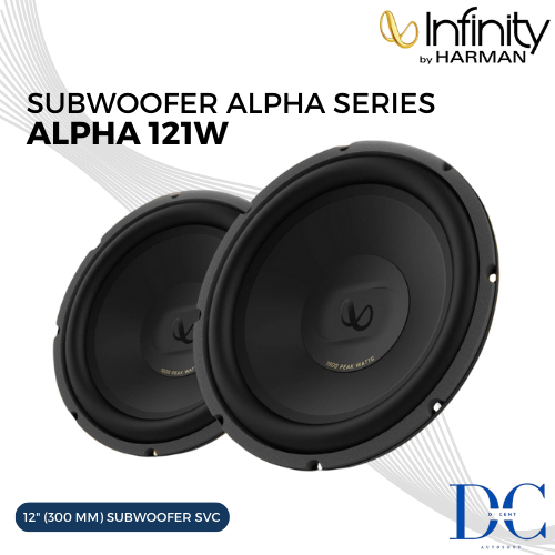 Subwoofer Pasif Mobil - Subwoofer Infinity By Harman Alpha 121W - 12 Inch - Subwoofer Pasif Sound Sy