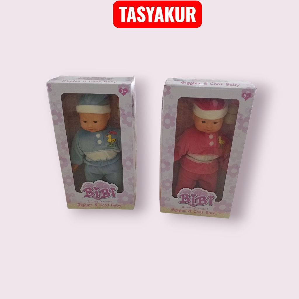 BONEKA #MAINAN anak wanita BiBi BATERY operates Giggles