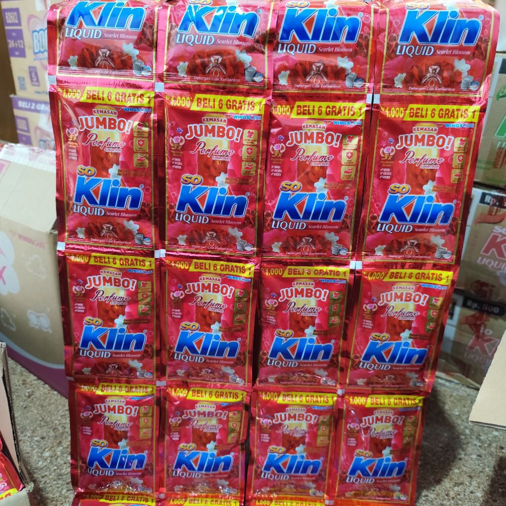 (Isi 28pcs) So Klin Liquid @1000 40ml Kemasan Jumbo Wings care