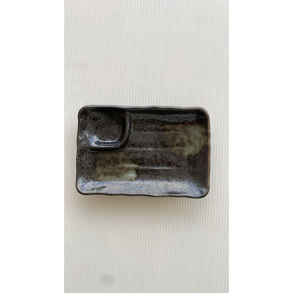 Piring Keramik Kotak Kecil Premium Jepang - Motif 4