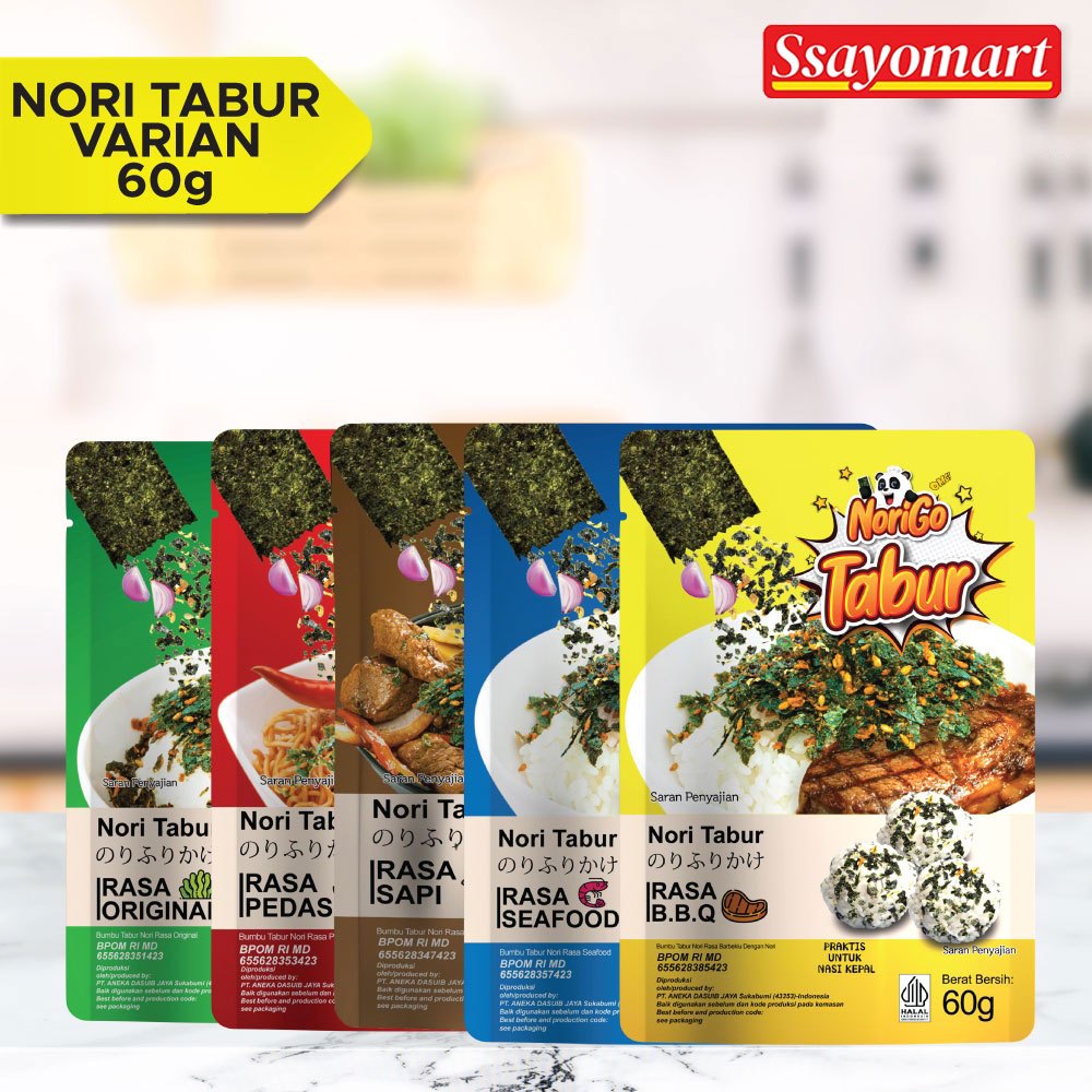 

Nori Tabur Rumput Laut Panggang 60g