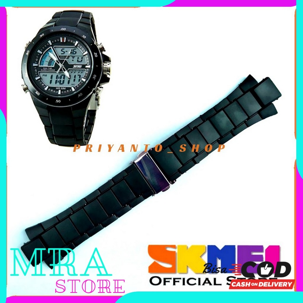 Strap/Tali jam Skmei 1016 Tali jam tangan Skmei 1016 Jam Skmei 1016 + Buckle