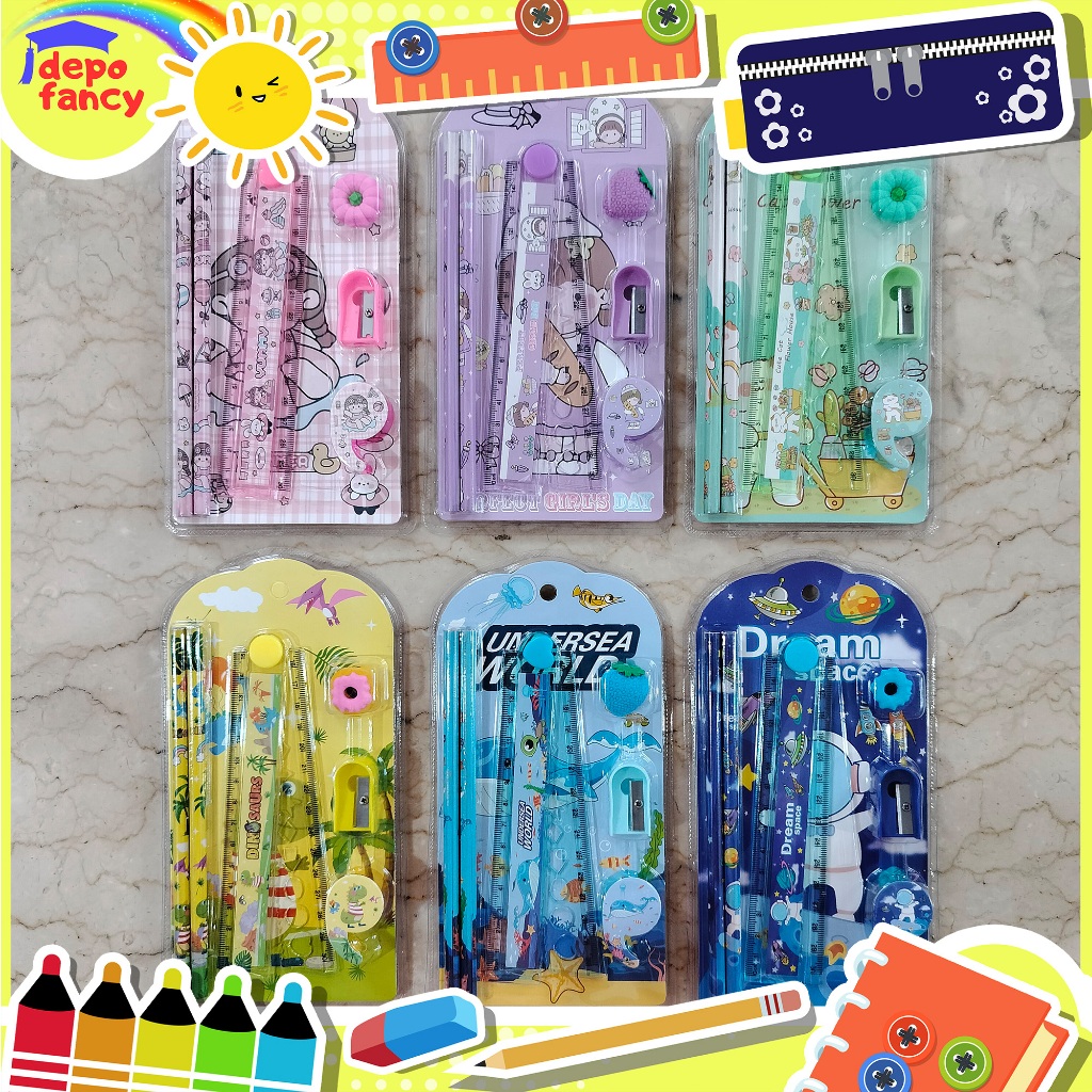 

STUDY SET 8031 / ALAT TULIS SET / STATIONERY / PERLENGKAPAN SEKOLAH