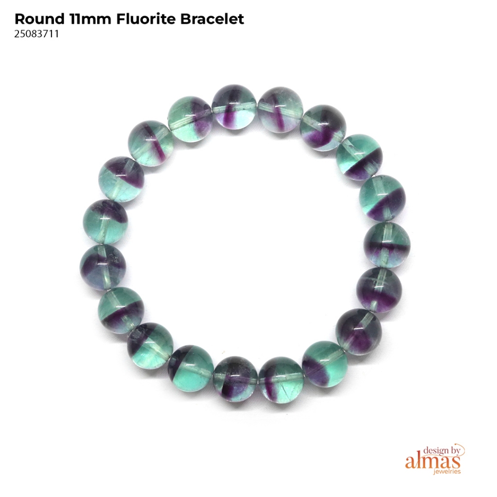 Fluorite Bracelet Natural Stone l Gelang Fluorite