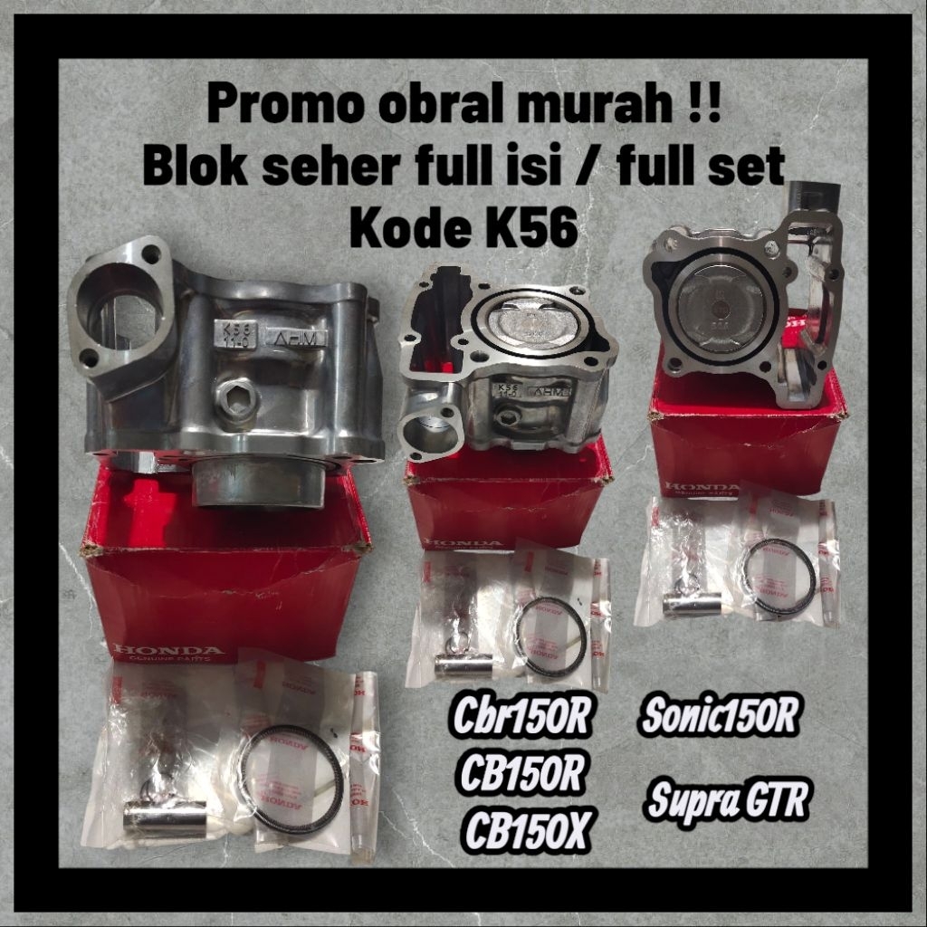 promo blok seher CBR150-CB150-sonic150-supra GTR / blok seher CBR150R / blok seher CB150R-CB150X / b