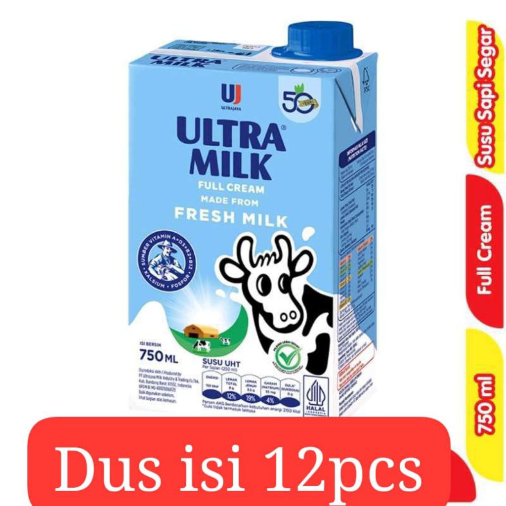 

Susu UHT Ultra milk 750Ml Coklat - DUS ISI 12