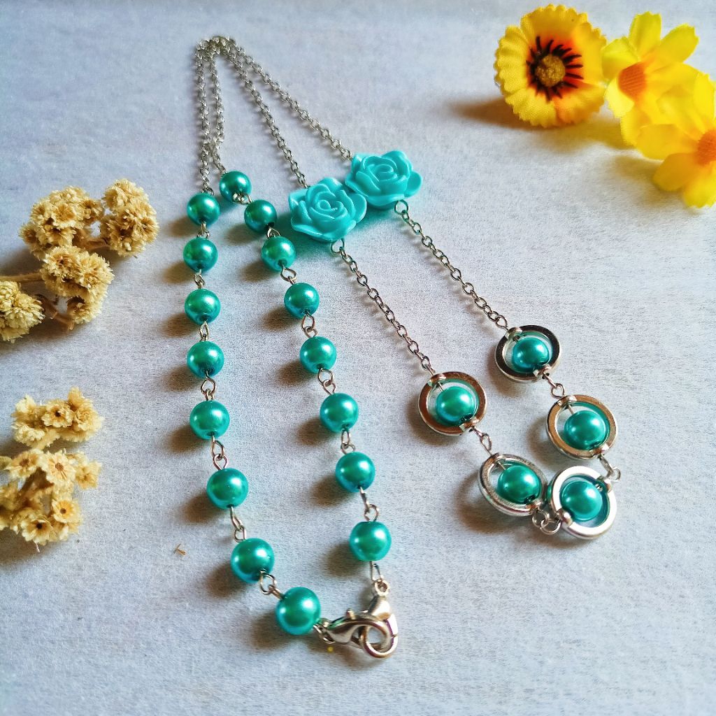 Strap masker mutiara 2in1 konektor masker | strap masker mutiara fashionable | strapmasker 2in1 kone