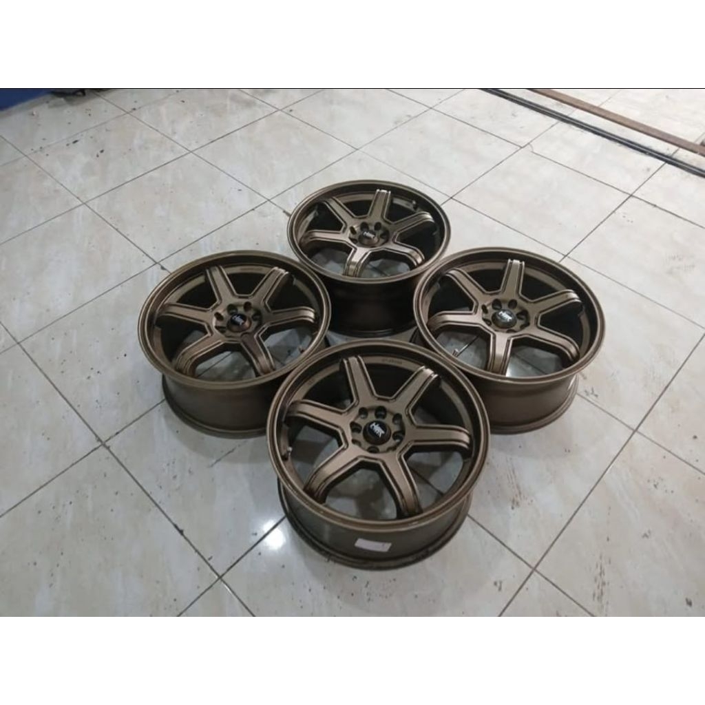 Velg Minas Hsr R18 PCD 4x100/114,3 ET42 Kondisi Bagus Siap Pakai