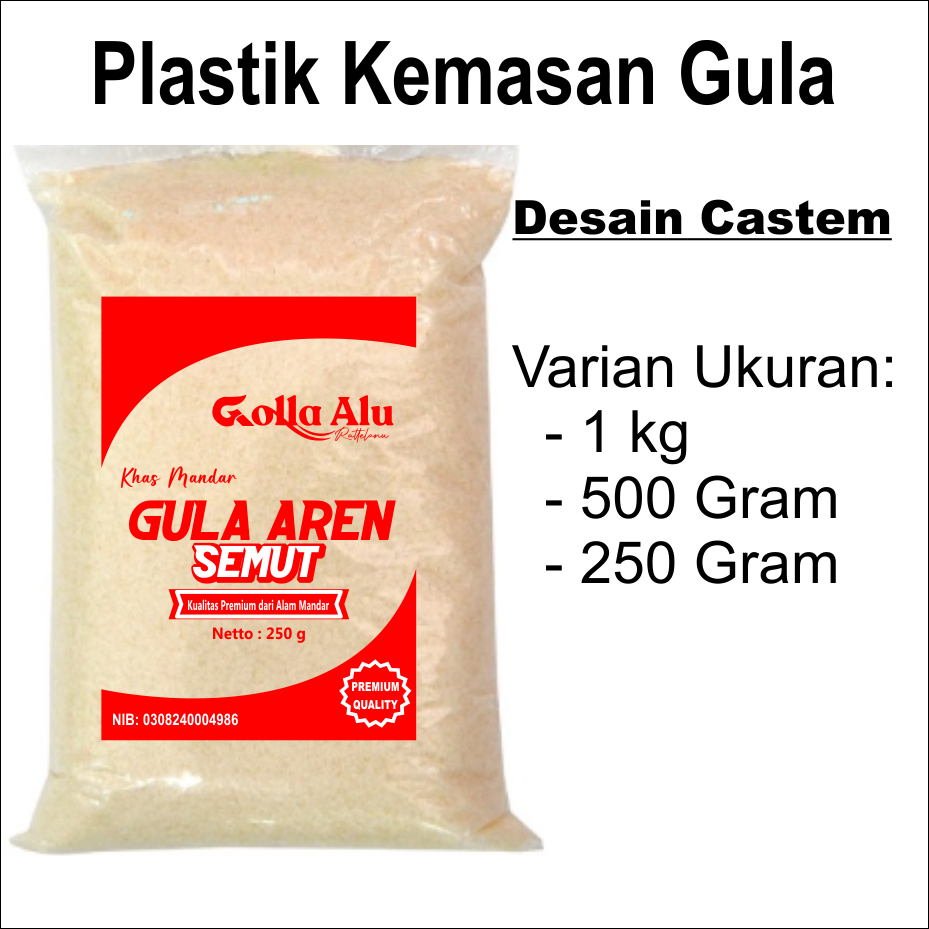 Castem Desain / Plastik Kemasan Gula