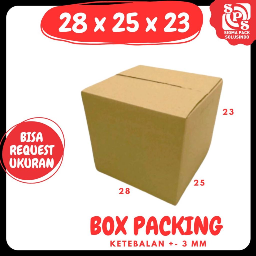 

Box 28x25x23 Kardus Pindahan Packing Karton Dus Kotak Kemasan Air Minum Jamu Madu Obat Zigma Box