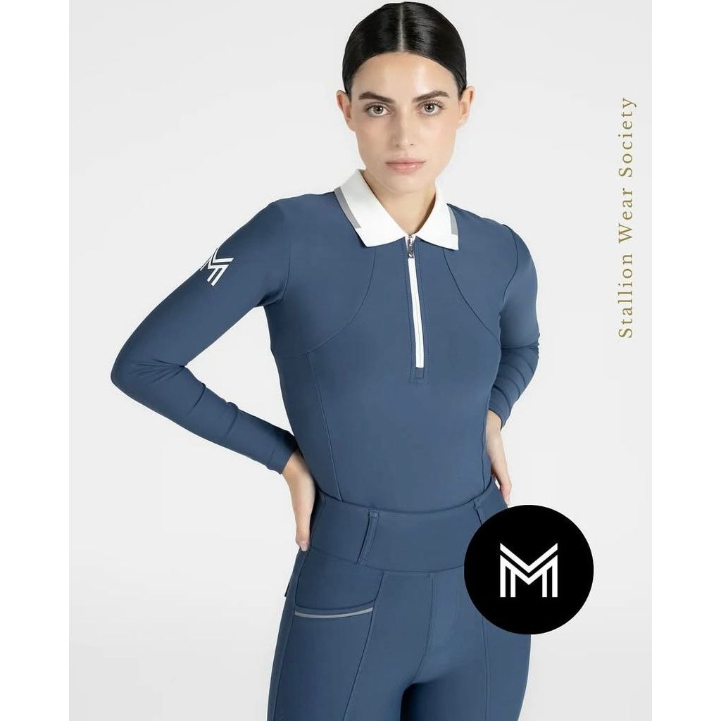 MAXIMILIAN Concept Long Sleeve Polo Shirt baju berkuda wanita