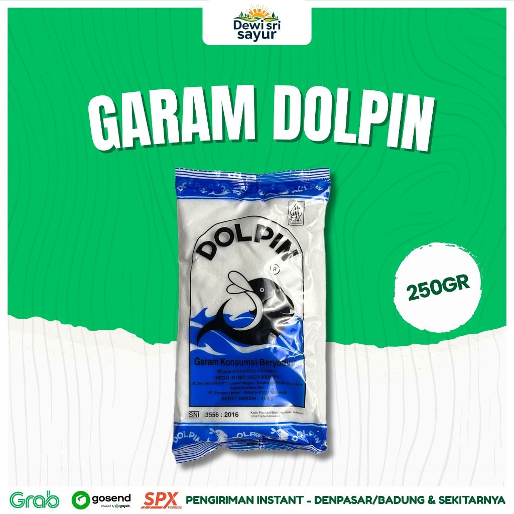 

Garam Dolpin 250gr – Dewi Sri Sayur