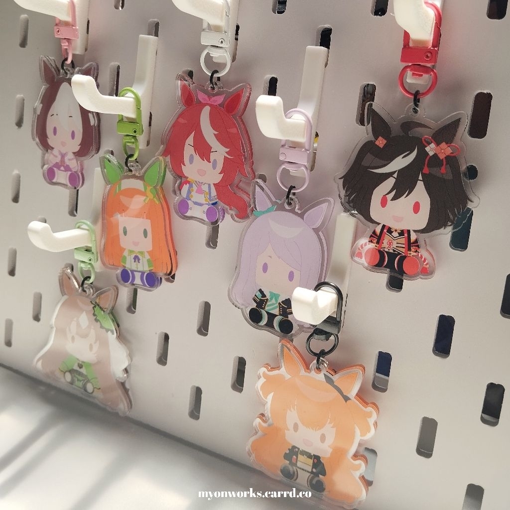 [FANMERCH] UMA MUSUME : PRETTY DERBY KEYCHAIN | Mayano Topgun Mejiro Mcqueen Matikanetanhausser Meji