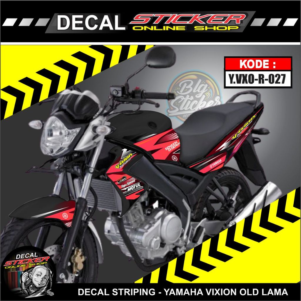 STRIP YAMAHA VIXION OLD 2010-2012 STIKER MOTOR VARIASI RACING STRIPING DECAL