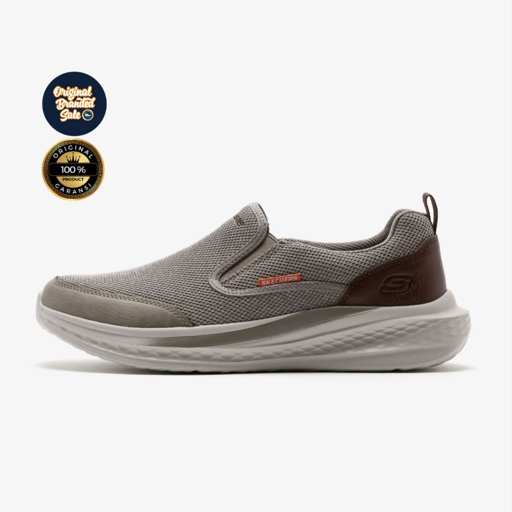 ORIGINAL GARANSI SEPATU SKECHERS SLADE LUCAN KHAKI SIZE 46