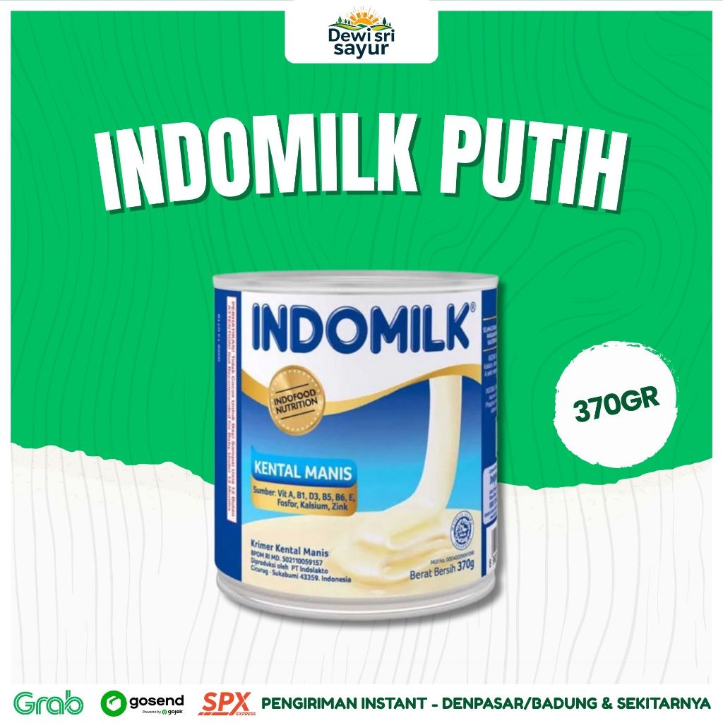 

Indomilk Putih 370gr – Dewi Sri Sayur