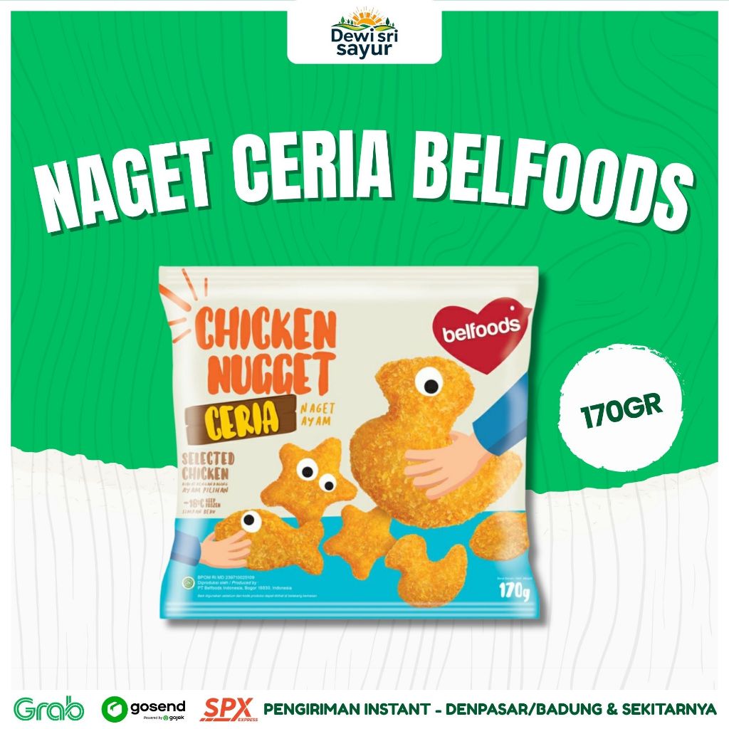 

Naget Ceria Belfoods 170gr – Dewi Sri Sayur