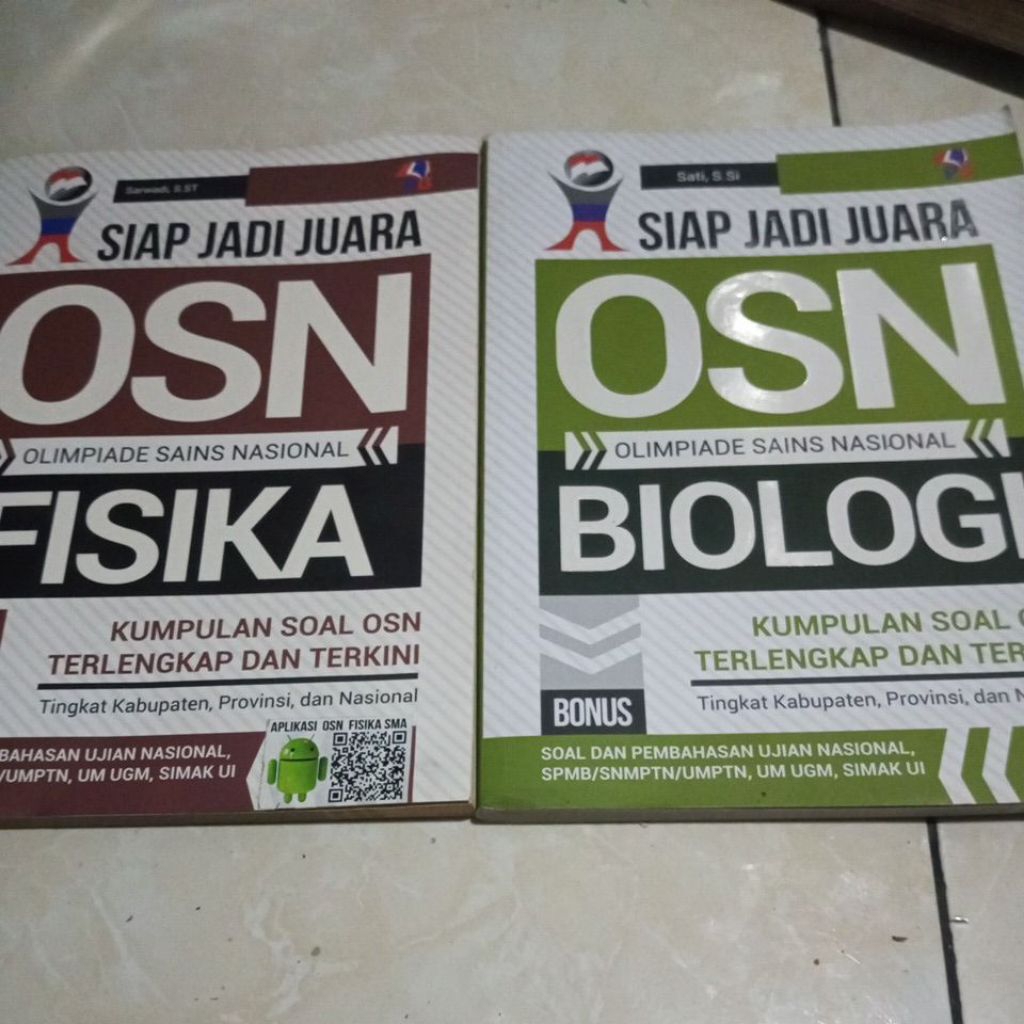 ORIGINAL / buku OSN olimpiade sains Nasional FISIKA &: BIOLOGI Matematika akuntansi KIMIA untuk SMP 