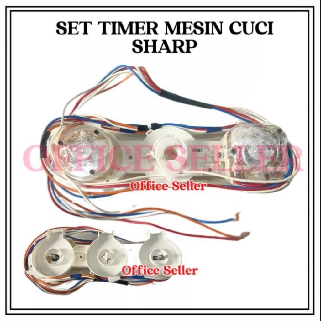 TIMER MESIN CUCI SHARP SET ORIGINAL / WASH TIMER PANEL SET MESIN CUCI SHARP ORIGINAL