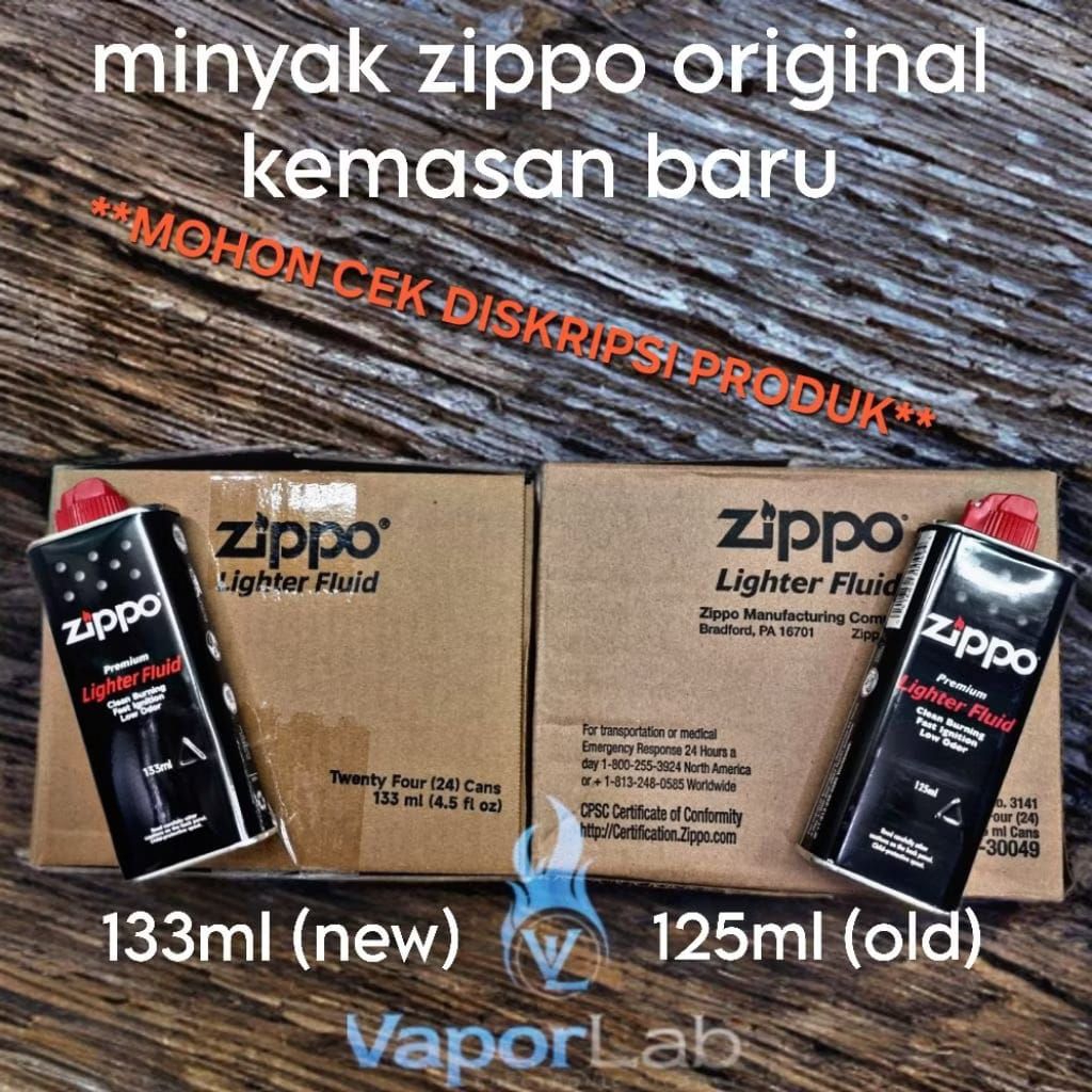 Minyak Zippo original authenic Zippo Lighter fluid ori