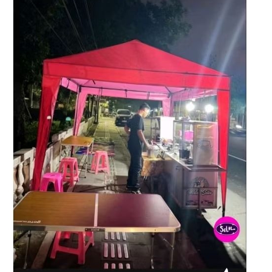 Tenda cafe 3x3 atau 2,5x3